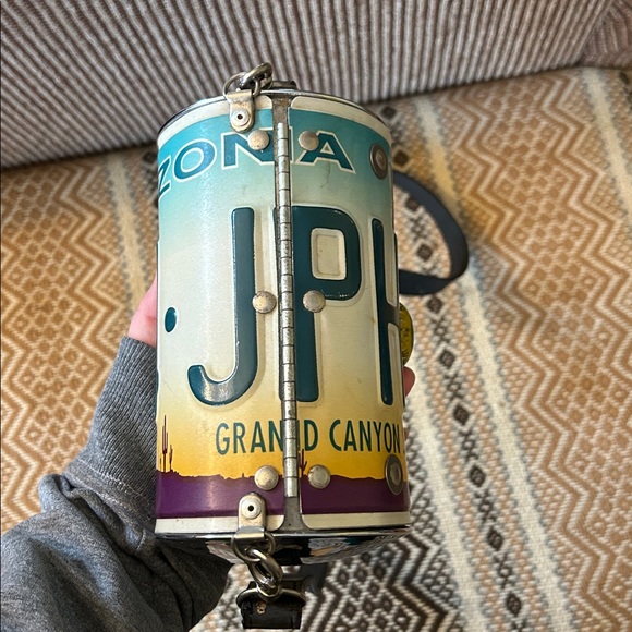 VINTAGE Arizona License Plate Crossbody Bag - Picture 6 of 9